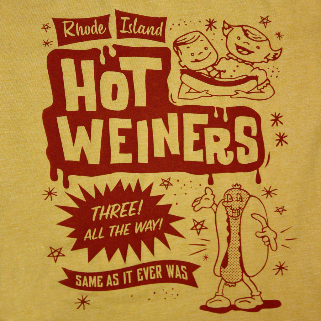 Hot Weiners T Shirt - Mustard