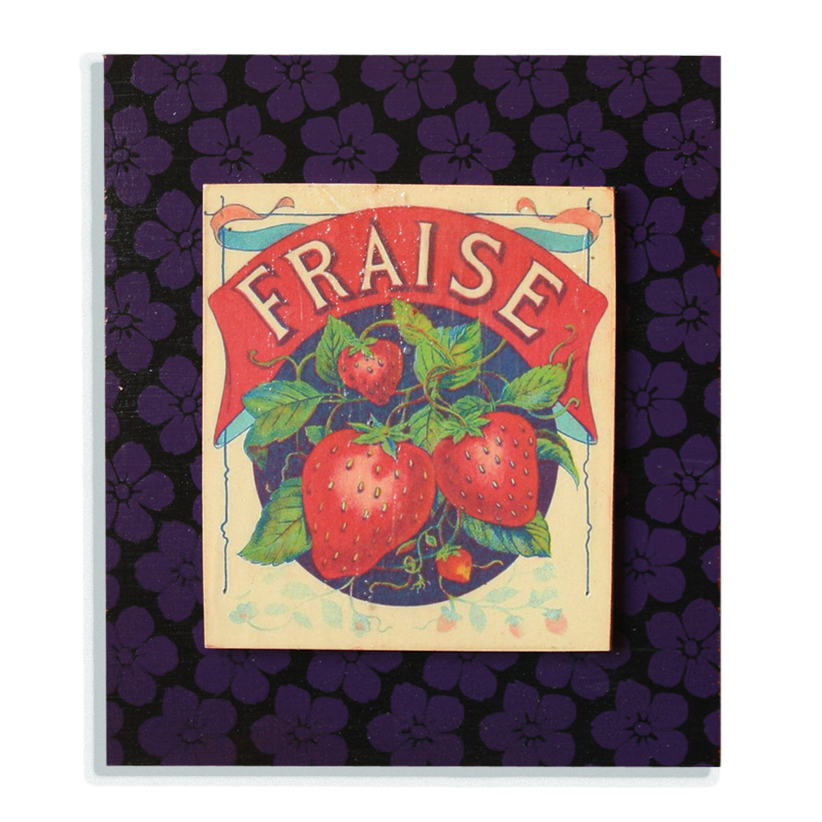 Fraise on black and purple