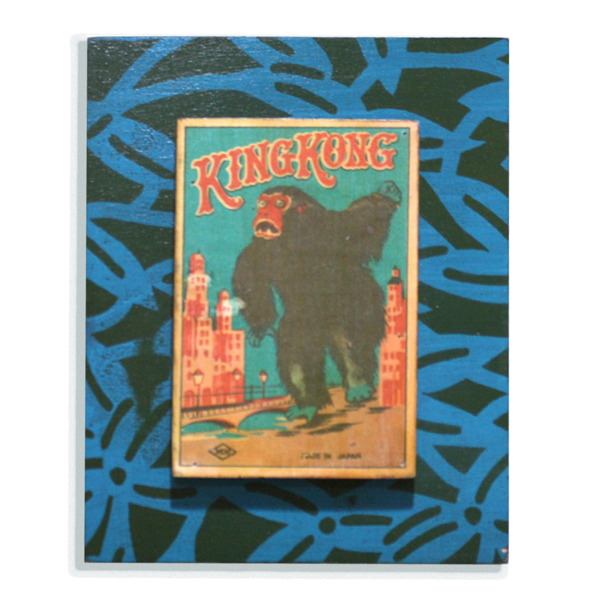 King Kong on blue and green